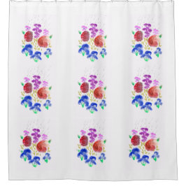 Cortina Para Box Flores Cantando na Cortina do Chá da Chuva