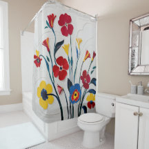 Flores de Aquarela em Matizes Brilhantes