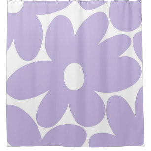 Cortina Para Box Flores de margarida retrô na Lavanda #1 #floral #a