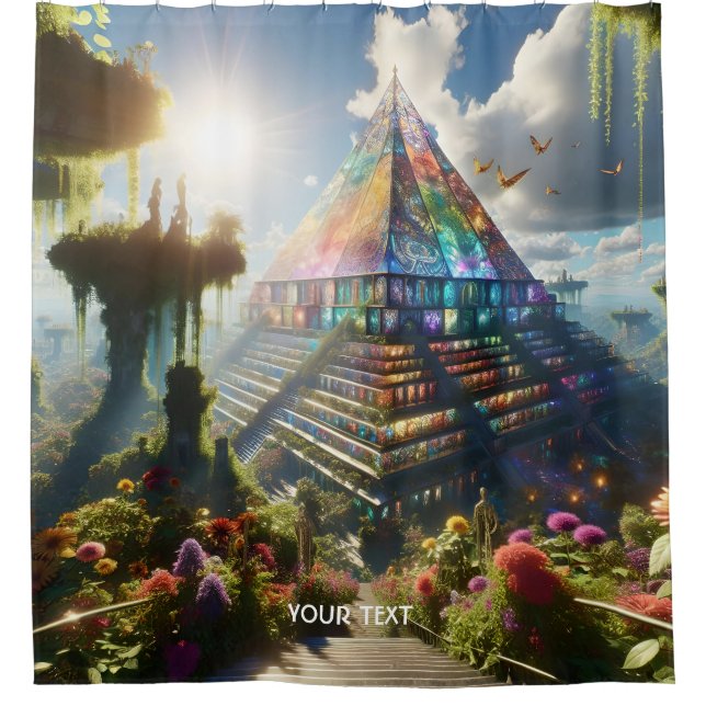 Cortina Para Box Flores de Vidro Fantasy Cute Stainha (Frente)