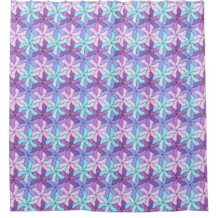 Cortina Para Box Flores De Vidro Tesseladas