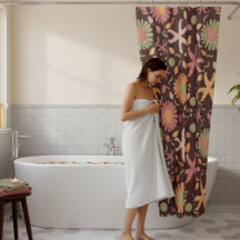 Flores E Starfish Reproduzidos Em Castanho De Choc