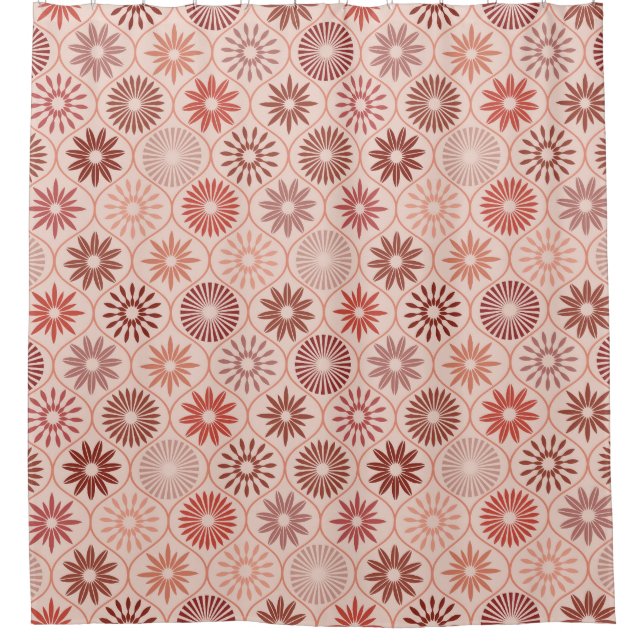 Cortina Para Box Flores Ogee Boho (Frente)