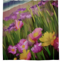 Flores Selvagens Na Arte Floral Dusk Watercolor