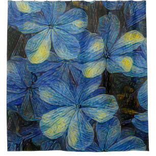 Cortina Para Box Flores sonhadoras no estilo de arte Vincent Van Go