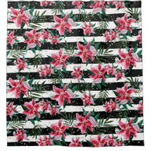 Flores Tropicais Estimulantes Flores Pretas e Bran