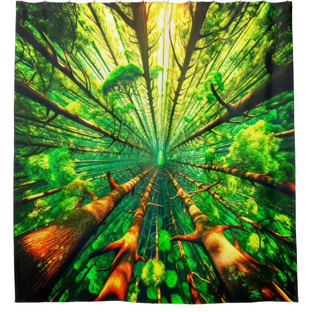 Cortina Para Box Floresta (Frente)