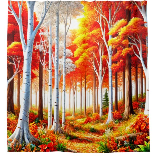 Cortina Para Box Floresta (Frente)