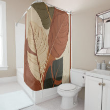 Fluxo sem costura | Earthy Leaf Abstrato