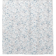 Folhas azuis de cinzas de aquarela botânica em bra