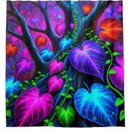 Cortina Para Box Folhas bonito