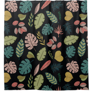 Cortina Para Box Folhas Tropicais: Summer Vintage Floral