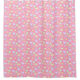 Cortina Para Box Formas rosa claro