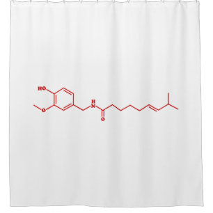 Cortina Para Box Fórmula Química Molecular de Capsaicina