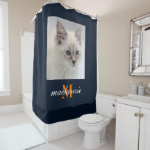 Foto personalizada do script de monograma laranja 