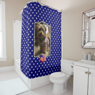 Cortina Para Box Foto personalizada Quadro EUA Bandeira Americana D
