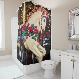 Cortina Para Box Fotografia de Carrossel de Script Sparkle