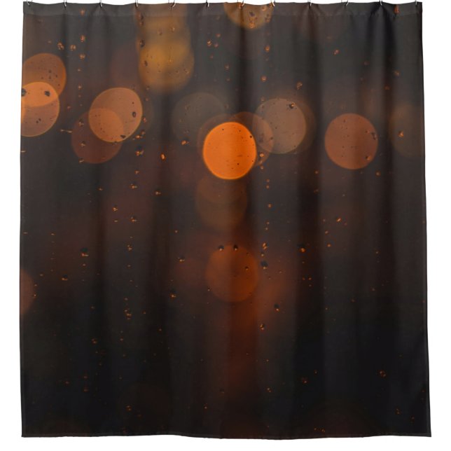 Cortina Para Box Fotografia de Orange Bokeh (Frente)