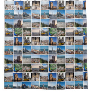 Cortina Para Box Fotos de Mosaico Lisboa, Portugal