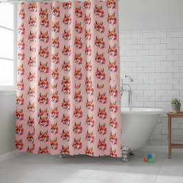 Cortina Para Box Fox Shower Curtain