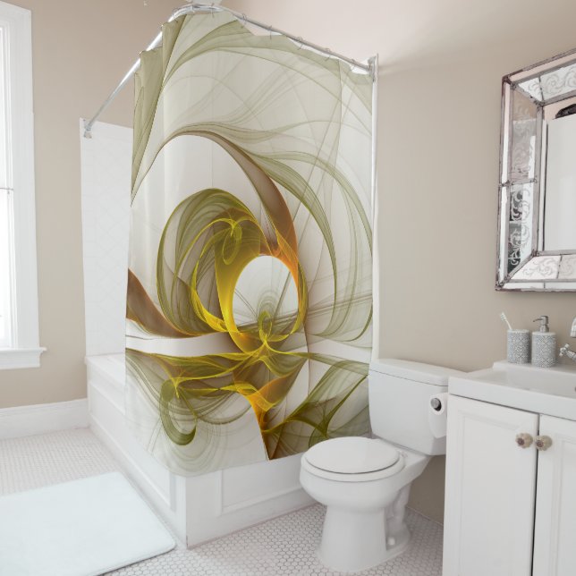 Cortina Para Box Fractal de cores metálicas do Precioso moderno (In Situ)