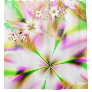 Cortina Para Box fractal floral