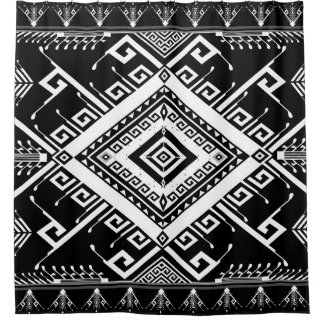 Cortina Para Box Fronteira étnica geométrica indiana, abstrato.