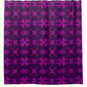 Cortina Para Box Fuchsia Geotech: A Vibrant Abstract Geometric Text