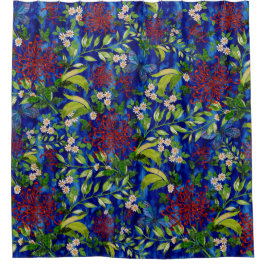 Cortina Para Box Fuji Mãe Daisies e Borboletas