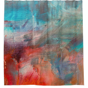 Cortina Para Box fundo de pintura de óleo de abstrato. Óleo na ca