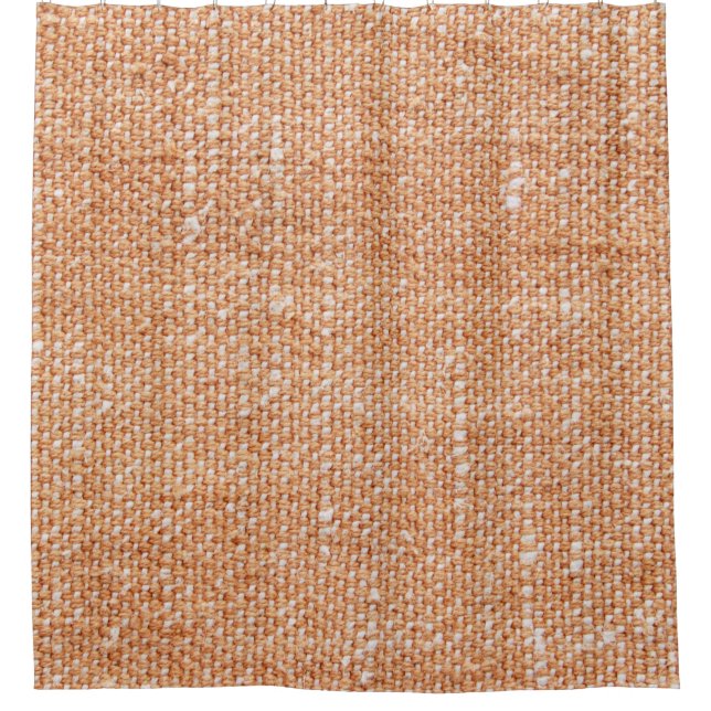 Cortina Para Box Fundo de Textura de Canvas de Linen Castanho (Frente)