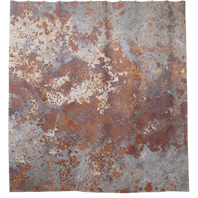 Cortina Para Box Fundo de Textura Metálica Rusty (Frente)
