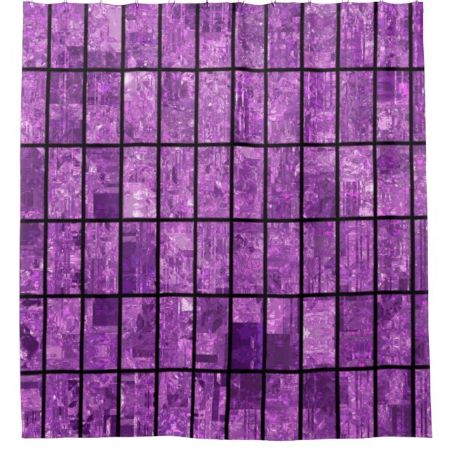 Cortina Para Box Fundo violeta brilhante abstrato com glos (Frente)