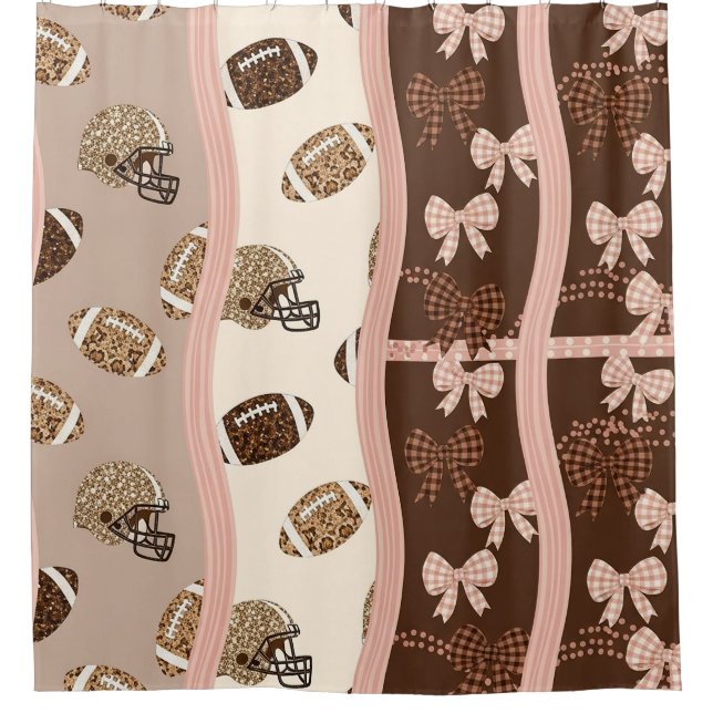Cortina Para Box Fútbol Coquette Arco Iris Estampado de Leopardo (4 (Frente)