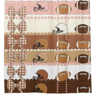 Cortina Para Box Fútbol Coquette Arco Iris Estampado de Leopardo (5