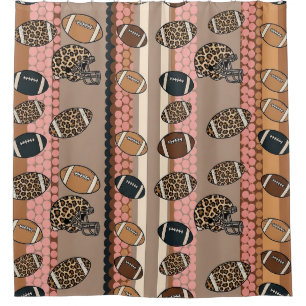 Cortina Para Box Fútbol Coquette Arco Leopard Patrón (3)