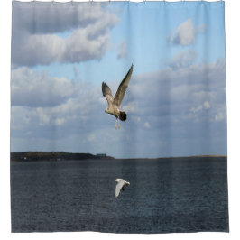 Cortina Para Box Gaivotas em vôo