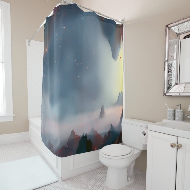 Cortina Para Box Galáxia, Universo, Estrelas, Espaço Exterior (In Situ)