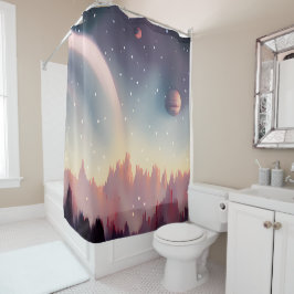 Cortina Para Box Galáxia, Universo, Estrelas, Espaço Exterior