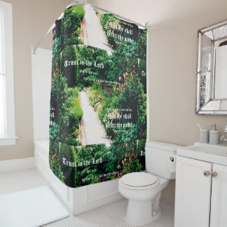 Cortina Para Box Garden Path with Proverbs 3:5-6