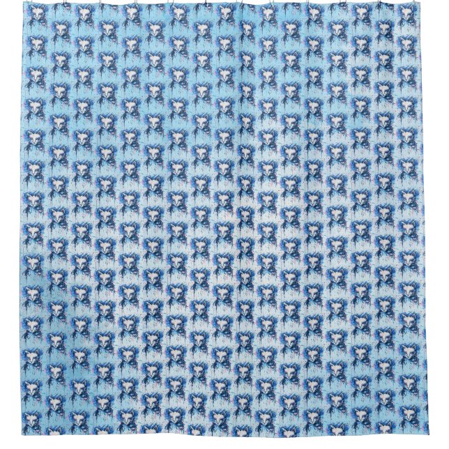 Cortina Para Box Gatinha (Frente)