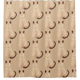 Cortina Para Box Gatinho da pessoa do gato Siamese de Sasha que