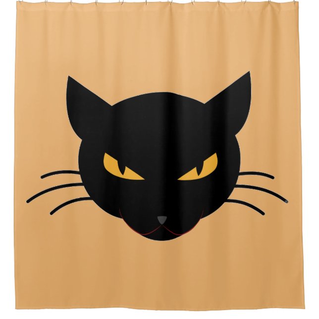 Cortina Para Box Gatinho mau (Frente)