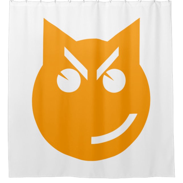Cortina Para Box Gato Emoji Esmirante (Frente)