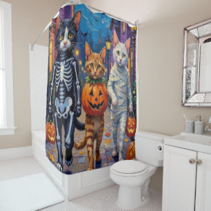 Cortina Para Box Gatos Angora Turcos Em Fantasias De Halloween