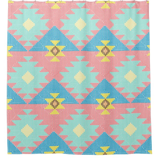 Cortina Para Box Geometric seamless pattern design,  home decor ide (Frente)