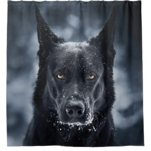 Cortina Para Box German shepherd Preto