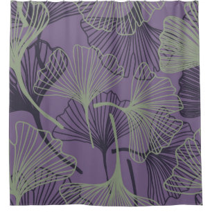 Cortina Para Box Gingko biloba é um padrão perfeito. Abstrato vin