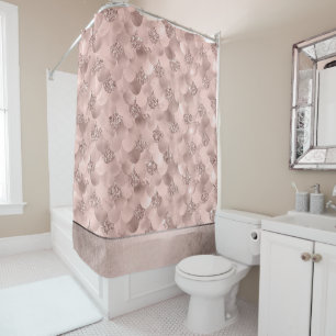 Cortina Para Box Glam Mermaid Scales Muted Terra Cotta Sheen