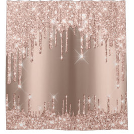 Cortina Para Box Glitter Brilhante Coloca Rosa Rosa Dourada Tendênc